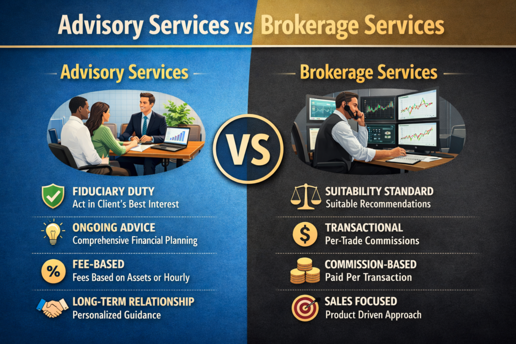 Advisory vs Brokerage Services: Which One Aligns With Your Goals